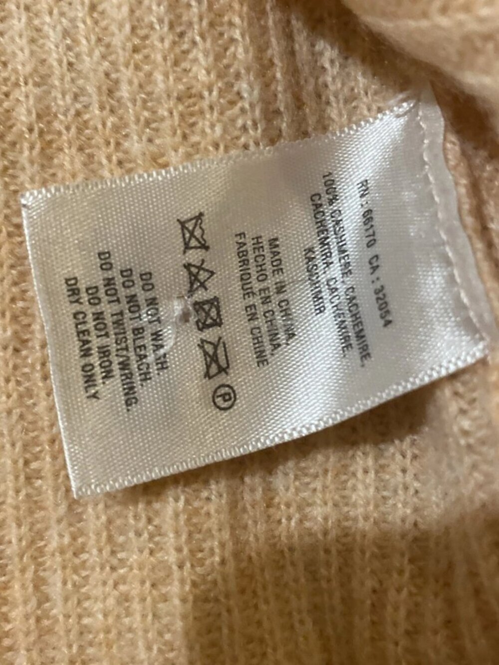 Anthropologie Knitted & Knotted Peach Cashmere Lightweight Cowl Neck Sweater XS